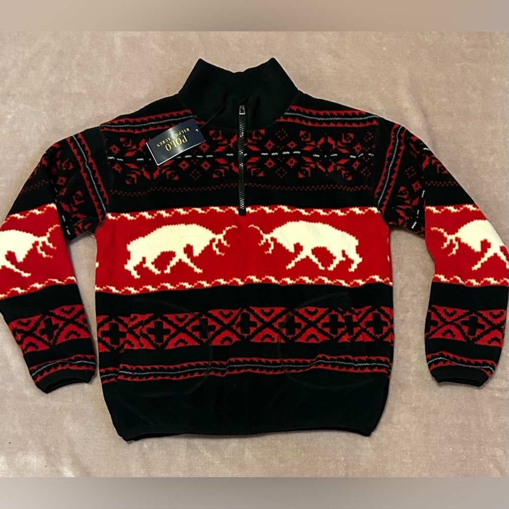 Polo Ralph Lauren Little Girl's & Girl's Fair Isle Fleece Quarter-Zip Pullover